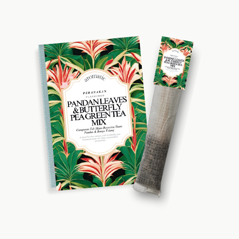 Peranakan Series - Pandan Leaves Butterfly Pea Green Tea Mix